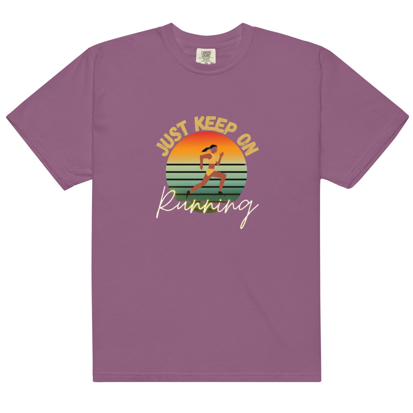 "Running" Men’s garment-dyed heavyweight t-shirt