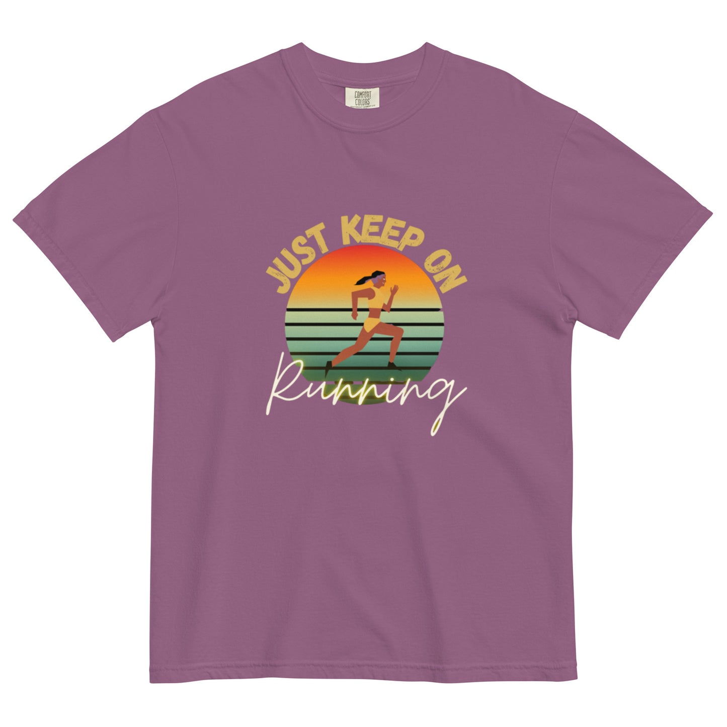 "Running" Men’s garment-dyed heavyweight t-shirt