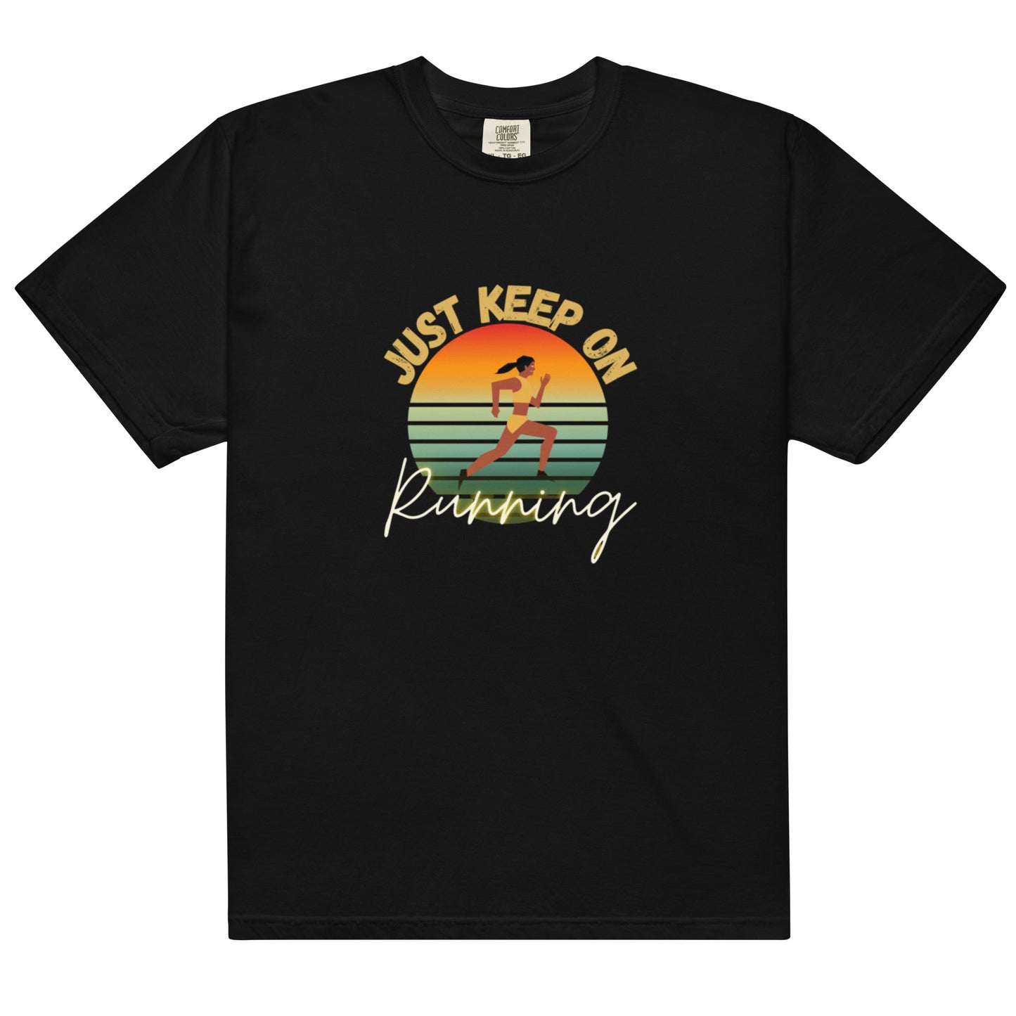 "Running" Men’s garment-dyed heavyweight t-shirt