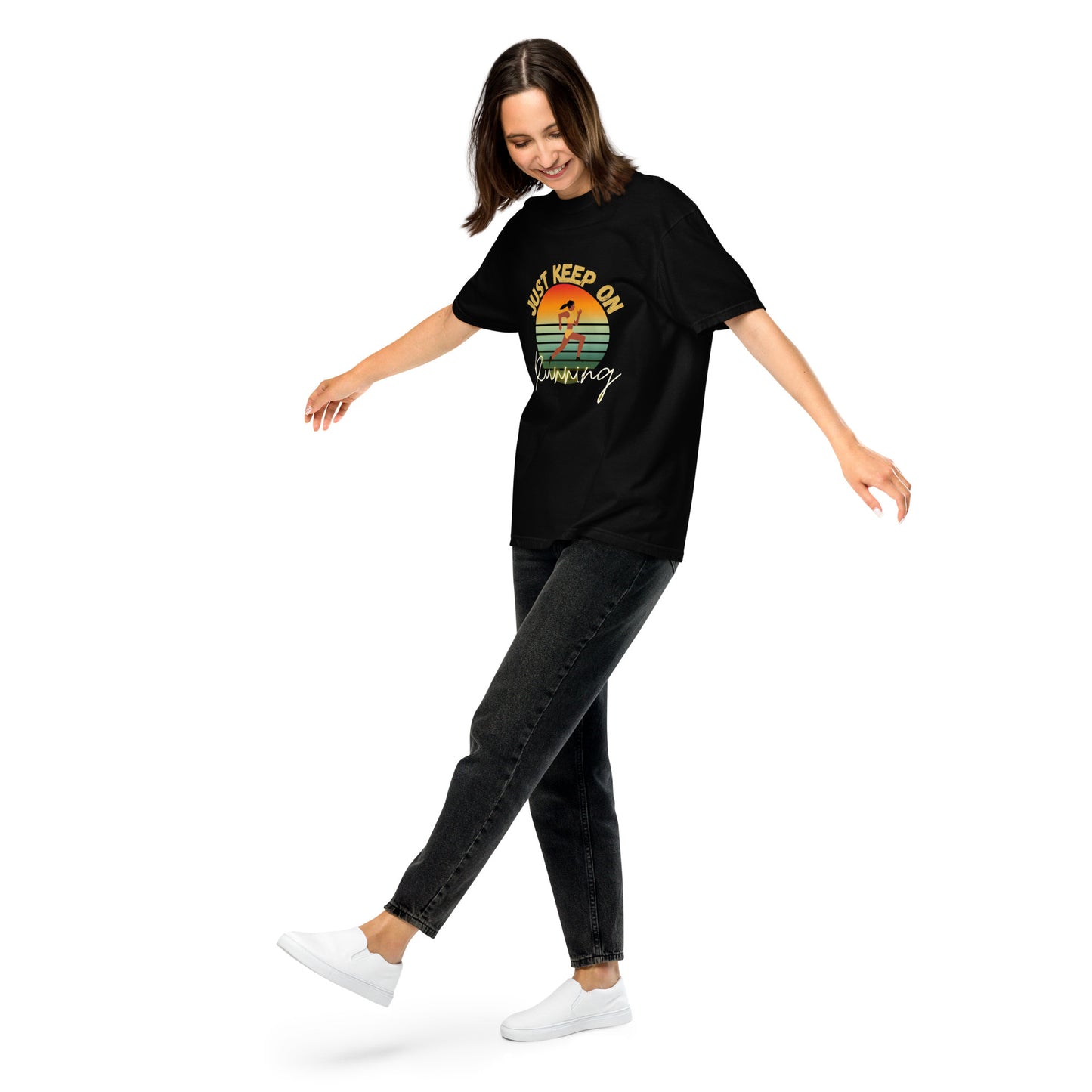 "Running" Men’s garment-dyed heavyweight t-shirt