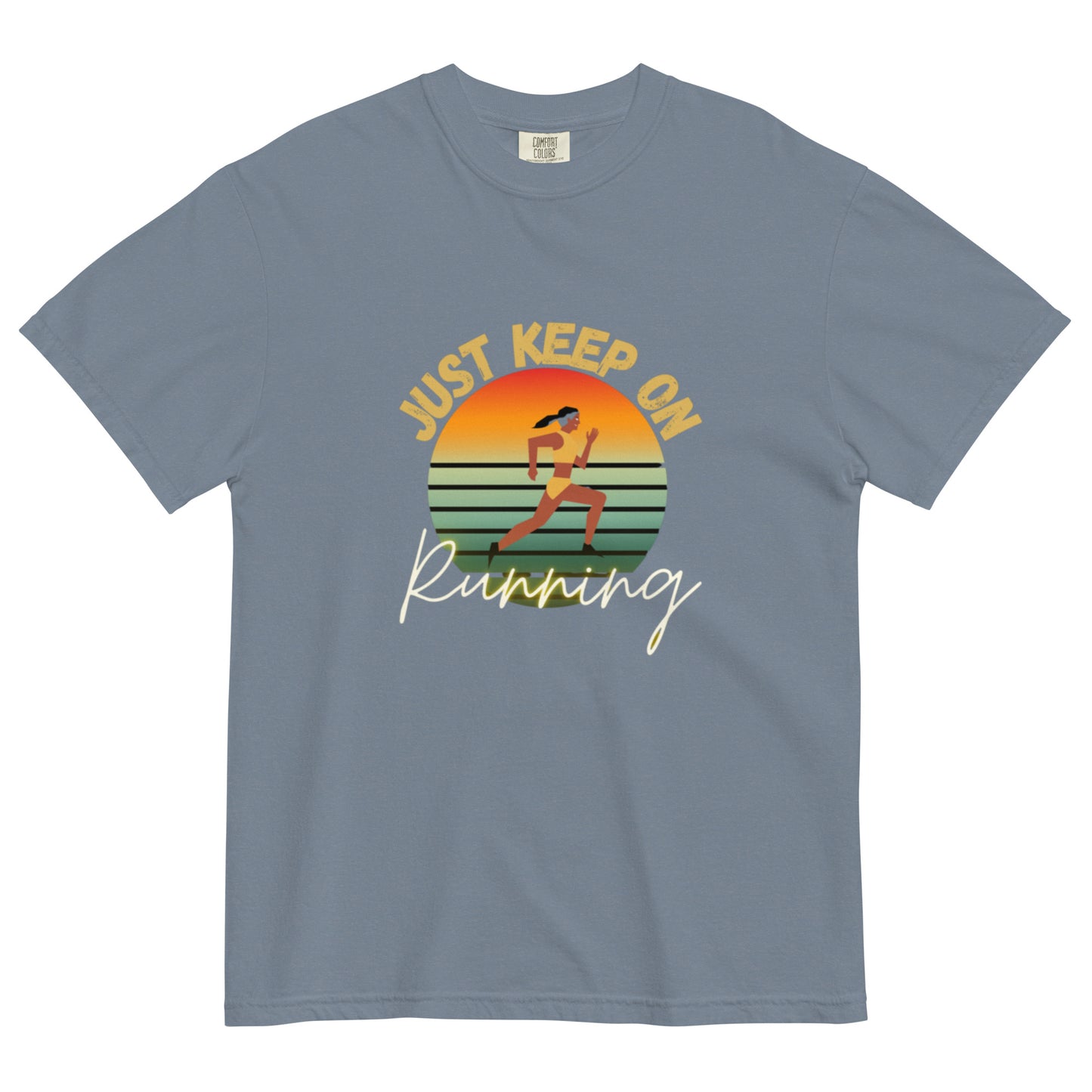 "Running" Men’s garment-dyed heavyweight t-shirt
