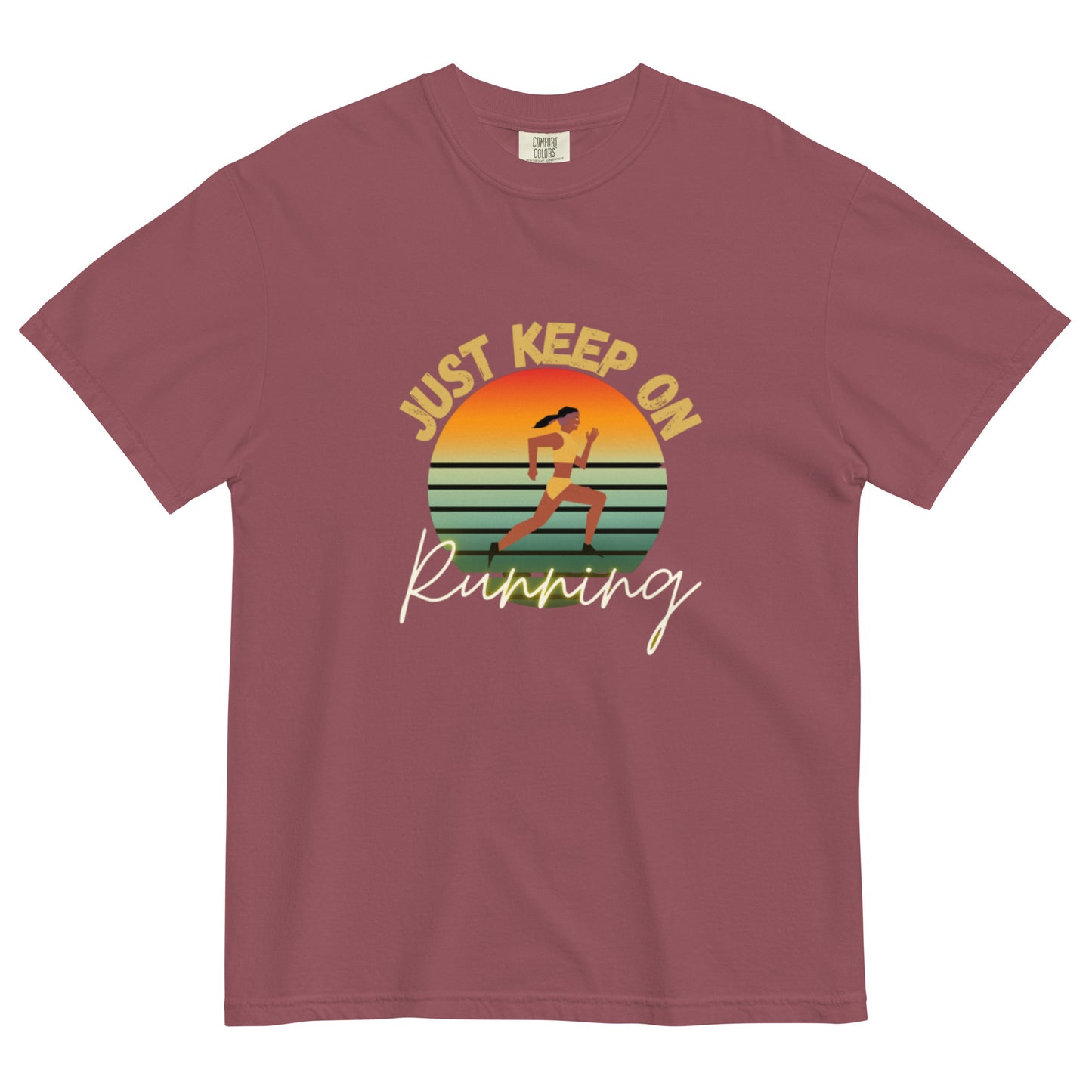 "Running" Men’s garment-dyed heavyweight t-shirt
