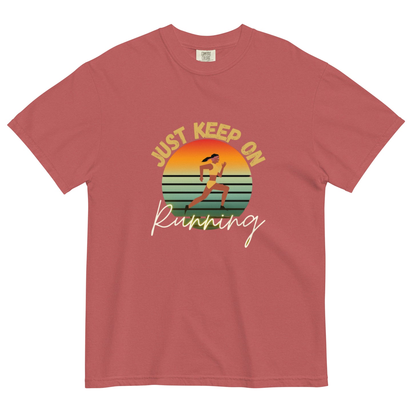 "Running" Men’s garment-dyed heavyweight t-shirt