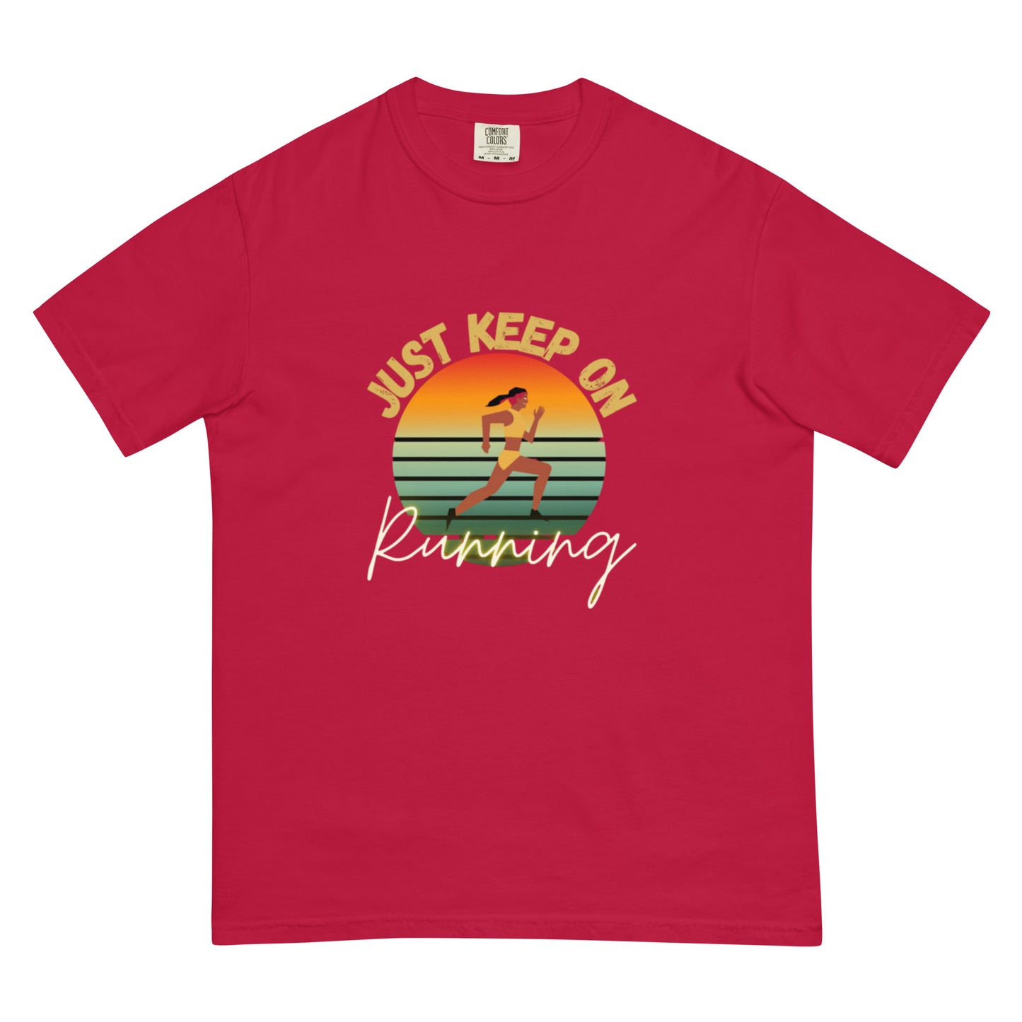 "Running" Men’s garment-dyed heavyweight t-shirt