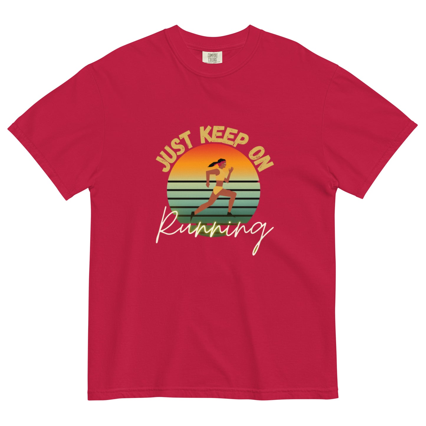 "Running" Men’s garment-dyed heavyweight t-shirt