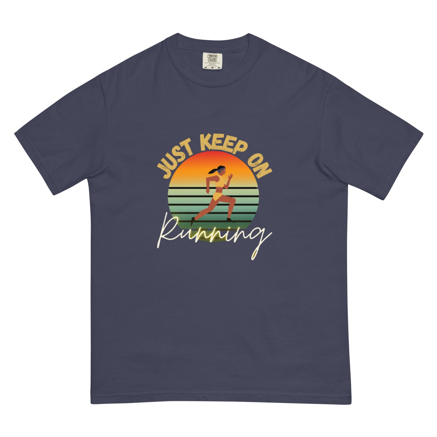"Running" Men’s garment-dyed heavyweight t-shirt