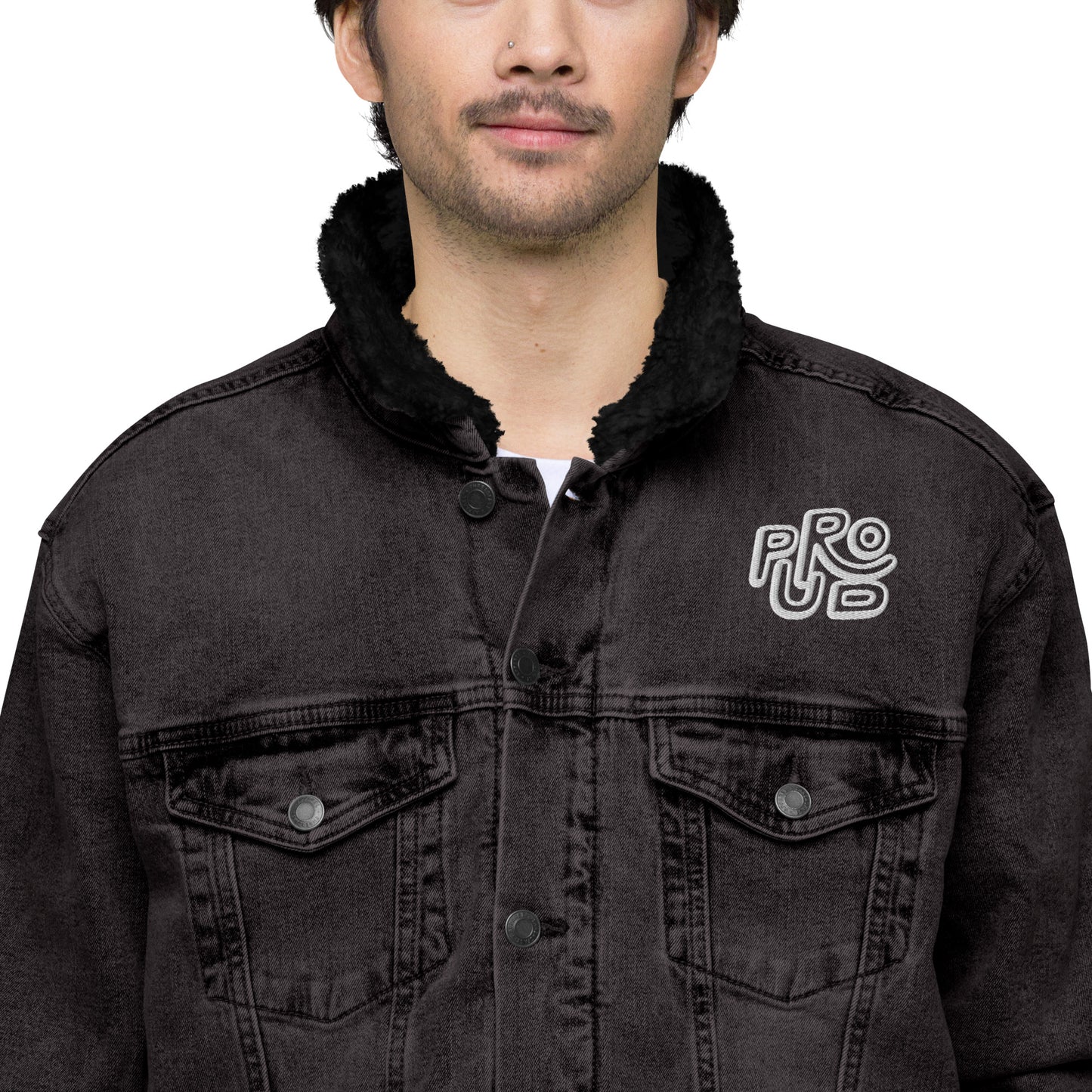 GLiFe (Predominant 1) Unisex denim sherpa jacket