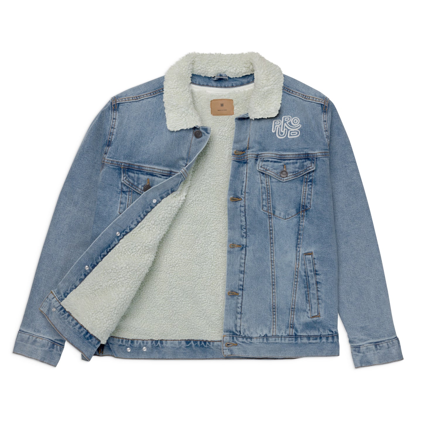 GLiFe (Predominant 1) Unisex denim sherpa jacket