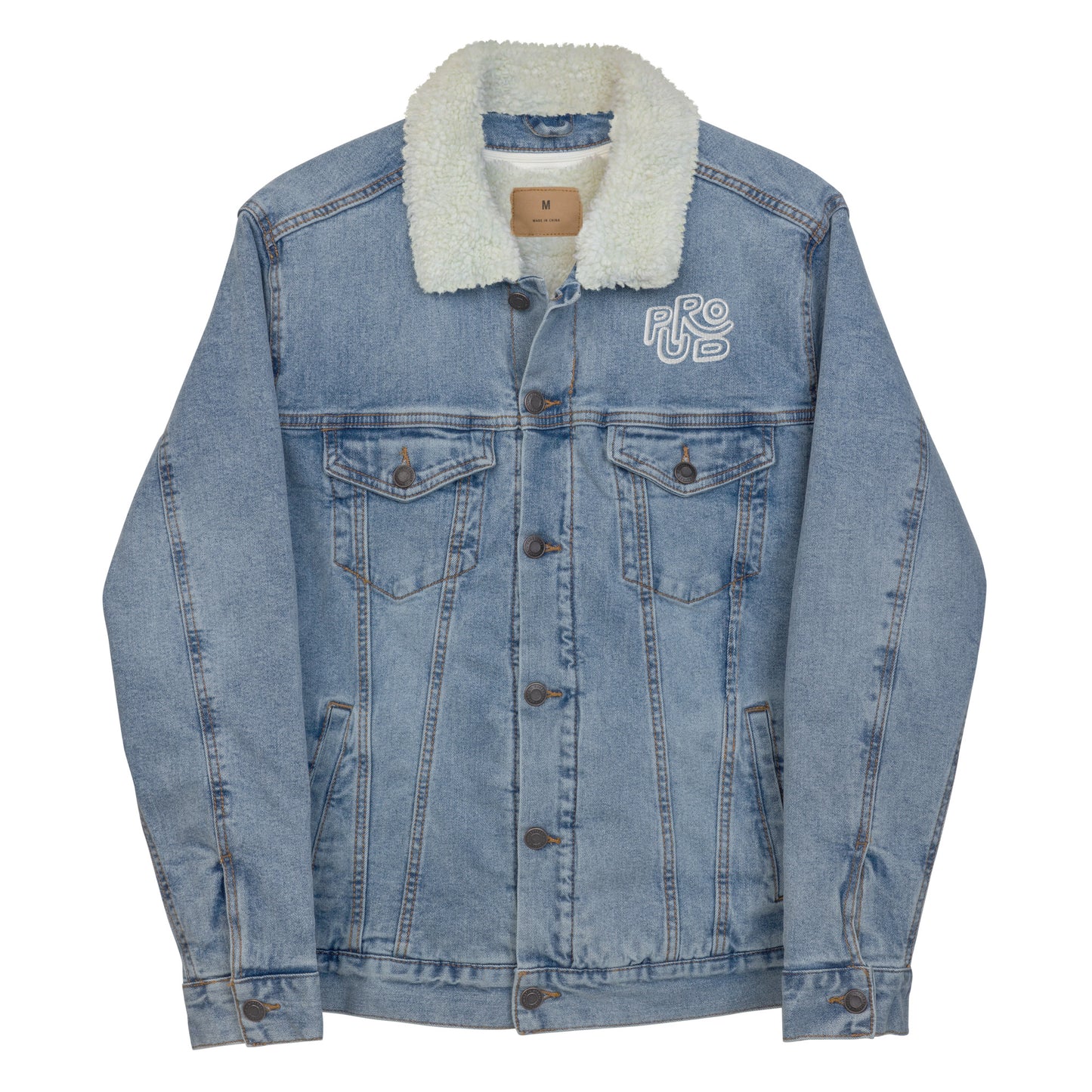 GLiFe (Predominant 1) Unisex denim sherpa jacket