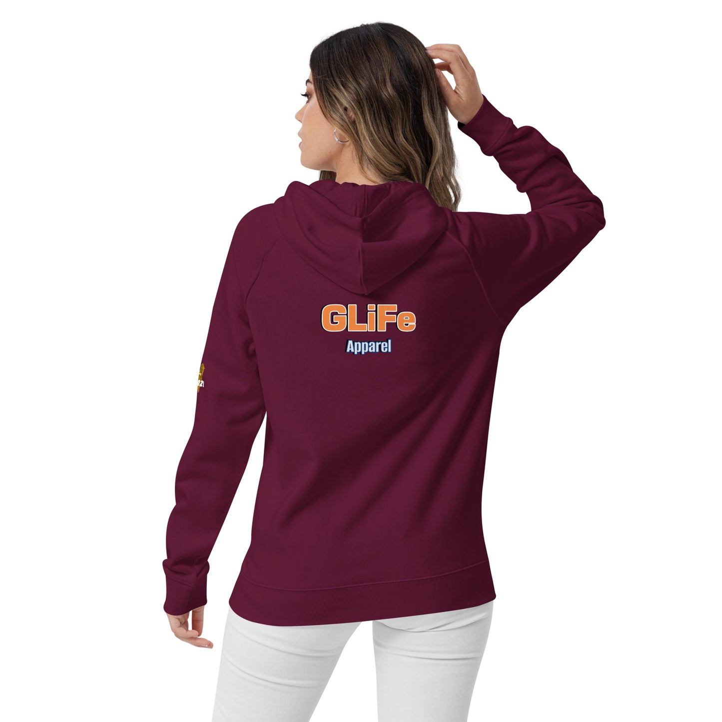 GLIFE Unisex eco raglan hoodie